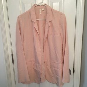 Blush pink blazer